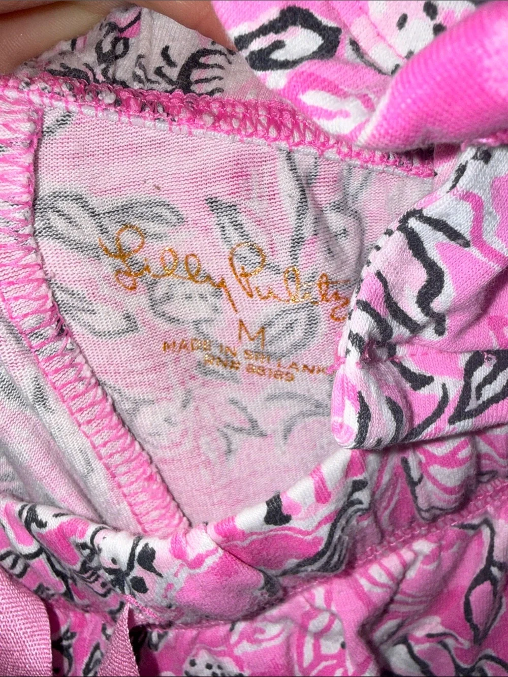 Lilly Pulitzer Pink Floral Two-Piece Pajama Set